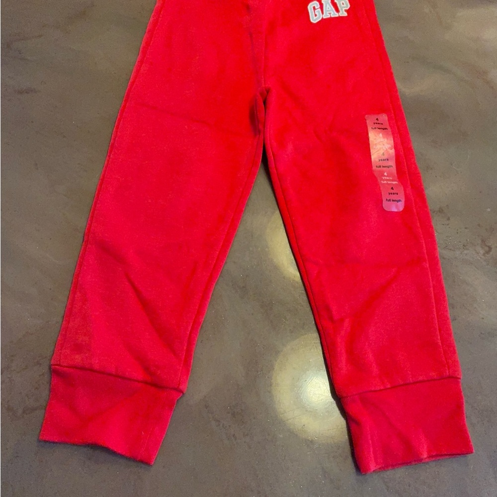 GAP Kids Bright Red Joggers